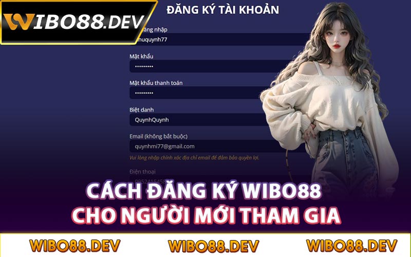 Cách đăng ký Wibo88 cho người mới tham gia